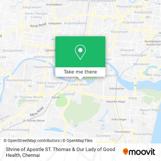 Shrine of Apostle ST. Thomas & Our Lady of Good Health map