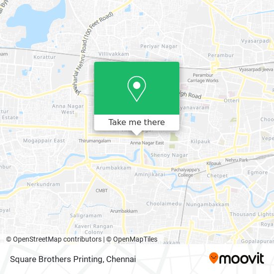 Square Brothers Printing map