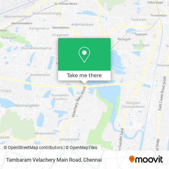 Tambaram Velachery Main Road map