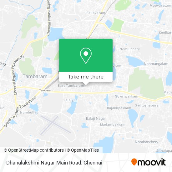 Dhanalakshmi Nagar Main Road map
