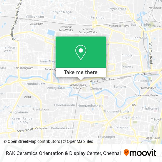 RAK Ceramics Orientation & Display Center map