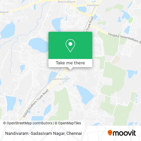 Nandivaram -Sadasivam Nagar map