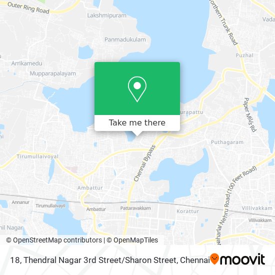 18, Thendral Nagar 3rd Street / Sharon Street map