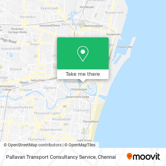 Pallavan Transport Consultancy Service map