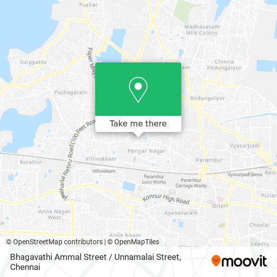 Bhagavathi Ammal Street / Unnamalai Street map
