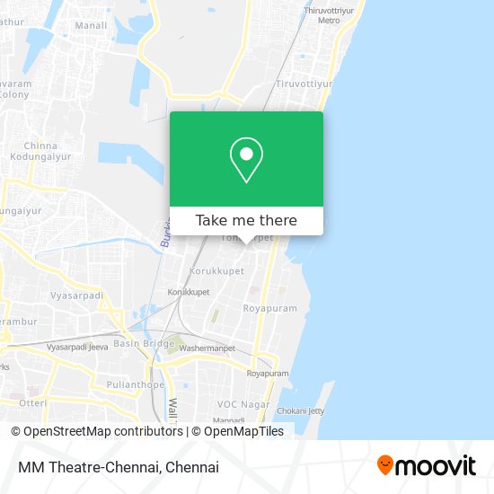 MM Theatre-Chennai map