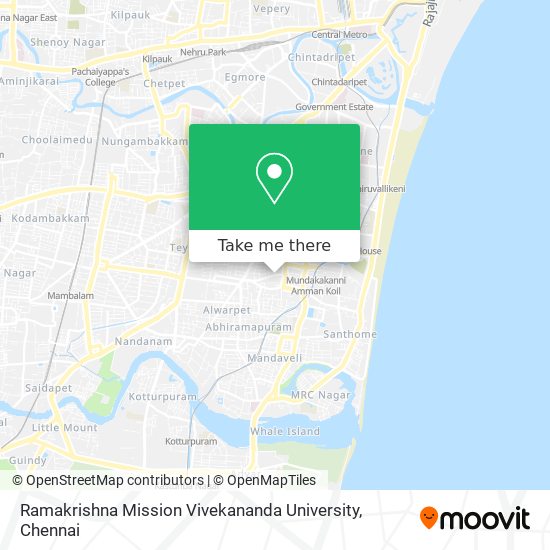 Ramakrishna Mission Vivekananda University map