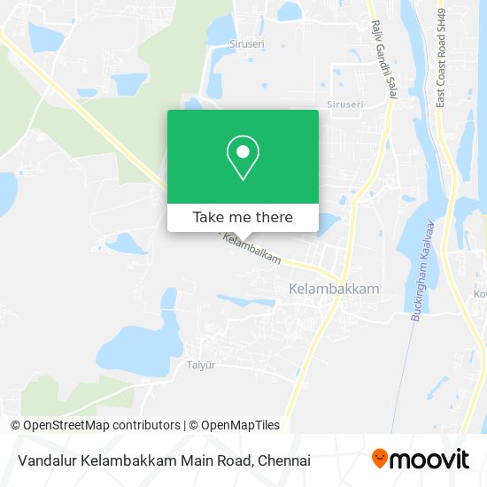 Vandalur Kelambakkam Main Road map