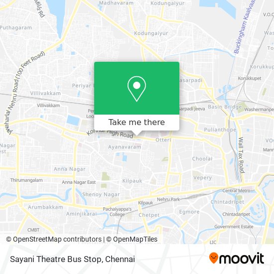 Sayani Theatre Bus Stop map