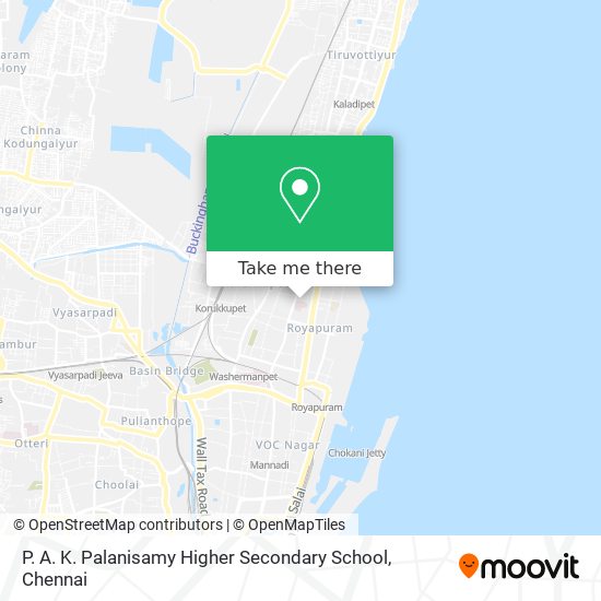 P. A. K. Palanisamy Higher Secondary School map