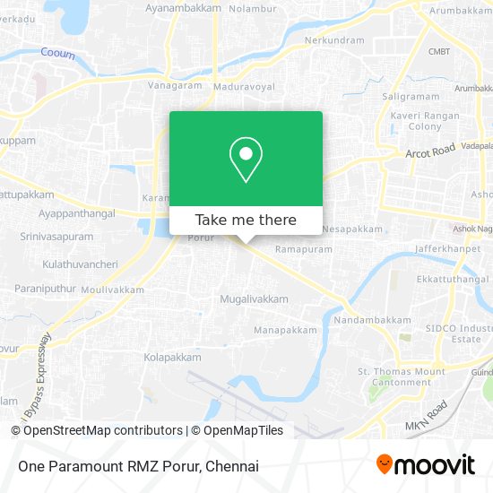 One Paramount RMZ Porur map