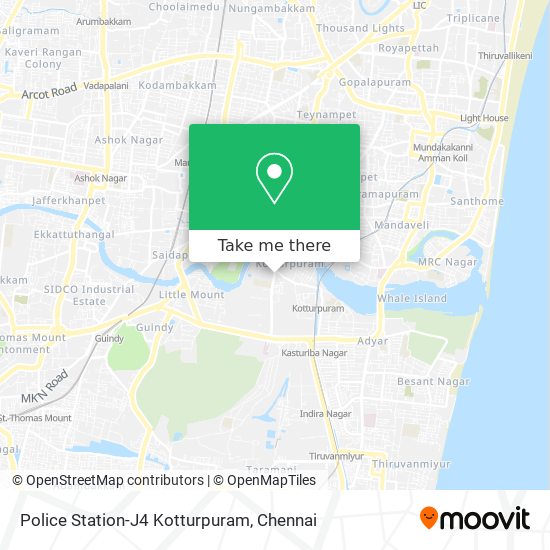 Police Station-J4 Kotturpuram map