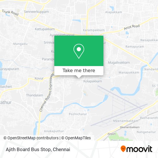 Ajith Board Bus Stop map