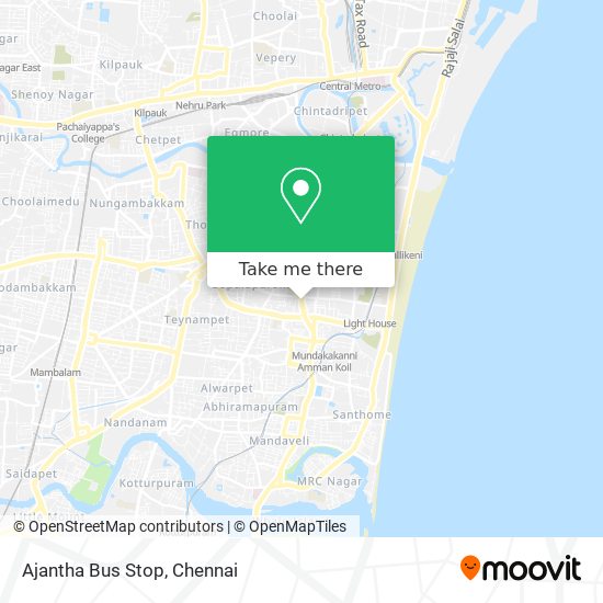 Ajantha Bus Stop map