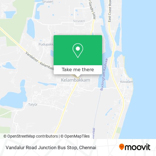 Vandalur Road Junction Bus Stop map