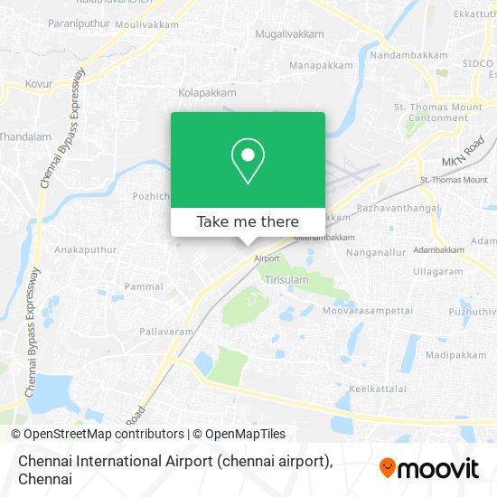 Chennai International Airport (chennai  airport) map