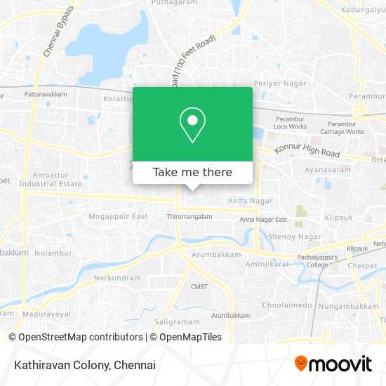 Kathiravan Colony map