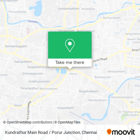 Kundrathur Main Road / Porur Junction map