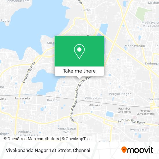 Vivekananda Nagar 1st Street map