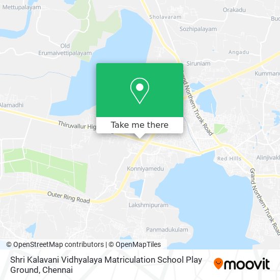 Shri Kalavani Vidhyalaya Matriculation School Play Ground map