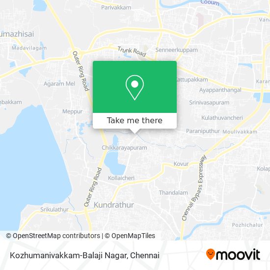 Kozhumanivakkam-Balaji Nagar map