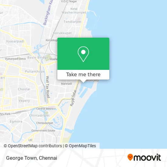 George Town Chennai Map How To Get To George Town In Chennai By Bus, Train Or Metro?