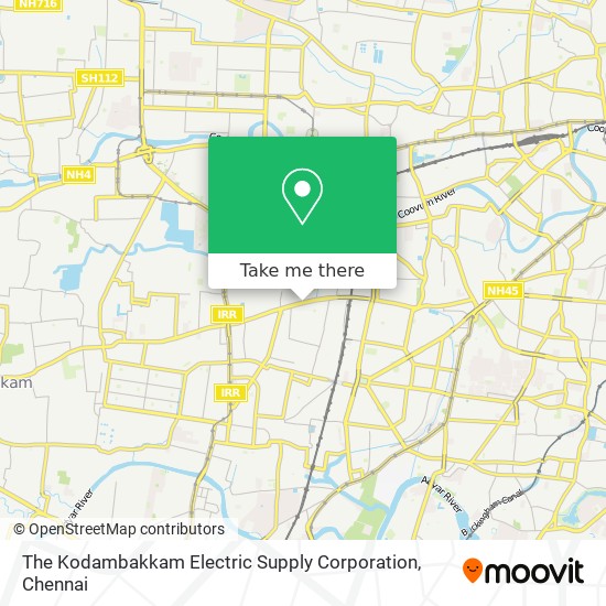 The Kodambakkam Electric Supply Corporation map