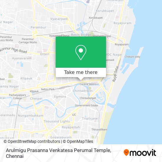 Arulmigu Prasanna Venkatesa Perumal Temple map