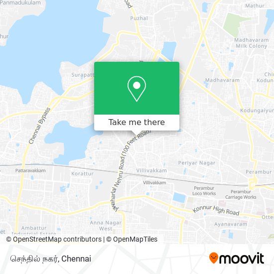 செந்தில் நகர் map