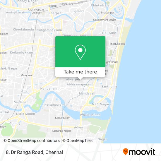 8, Dr Ranga Road map