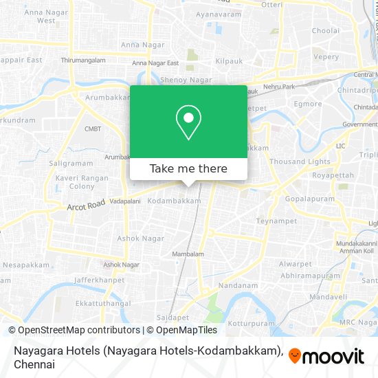 Nayagara Hotels (Nayagara Hotels-Kodambakkam) map