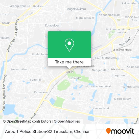 Airport Police Station-S2 Tirusulam map