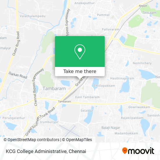 KCG College Administrative map