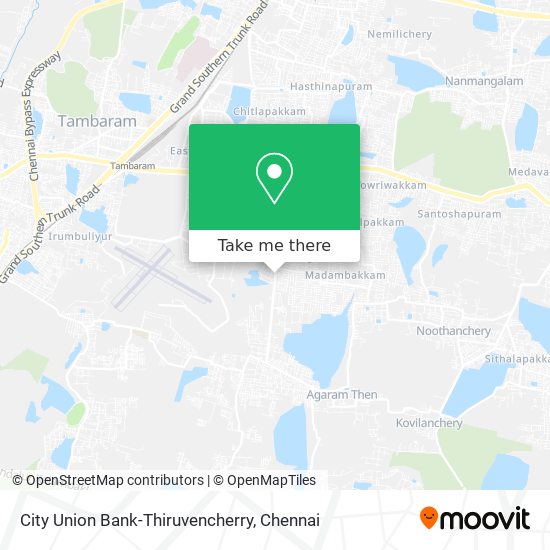 City Union Bank-Thiruvencherry map