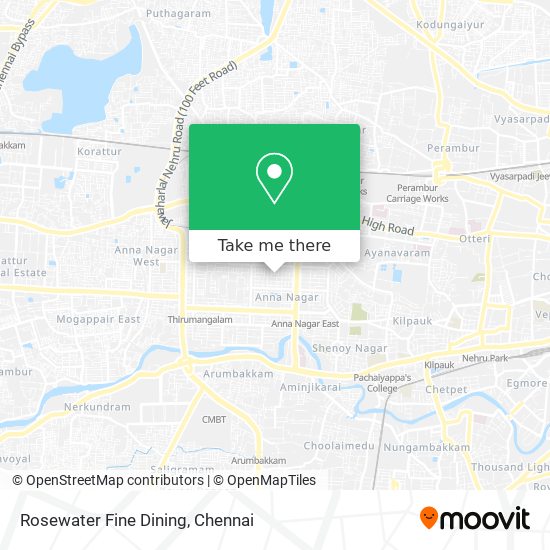 Rosewater Fine Dining map