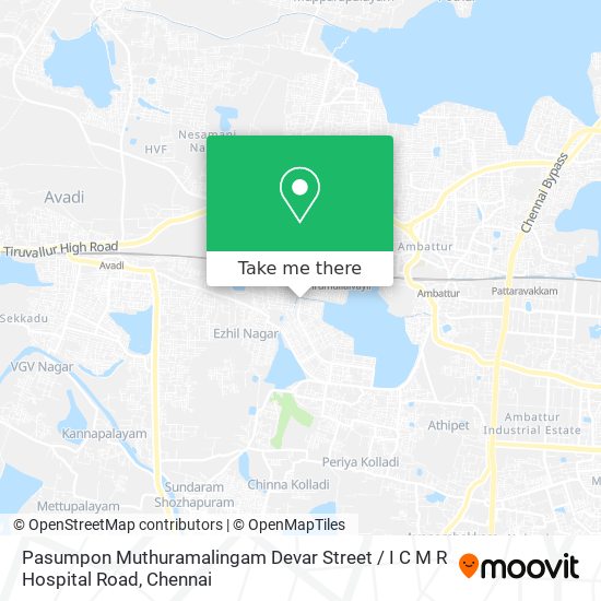 Pasumpon Muthuramalingam Devar Street / I C M R Hospital Road map