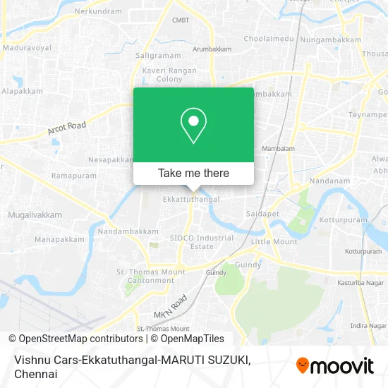 Vishnu Cars-Ekkatuthangal-MARUTI SUZUKI map