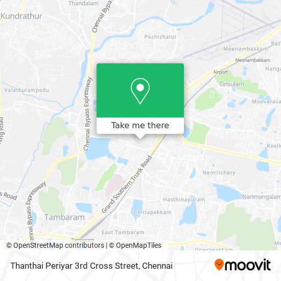 Thanthai Periyar 3rd Cross Street map