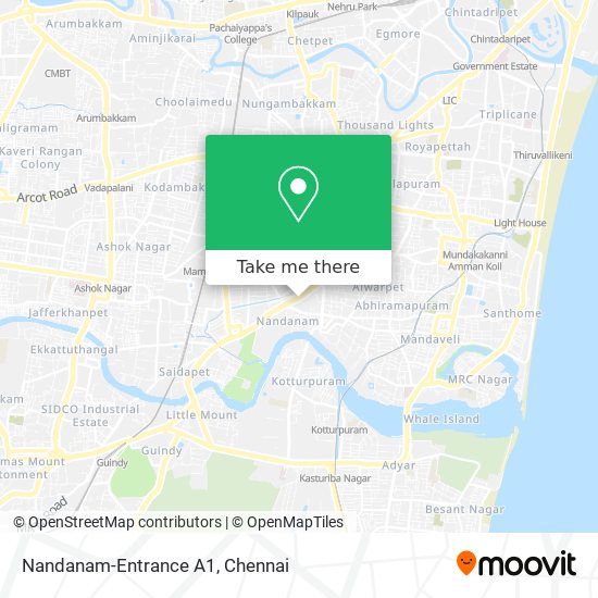 Nandanam-Entrance A1 map