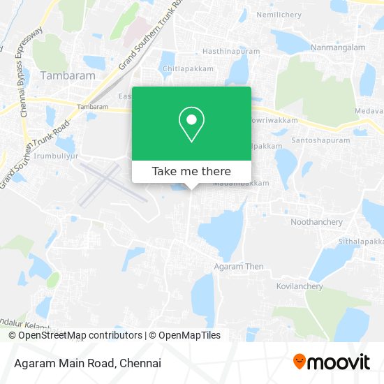 Agaram Main Road map