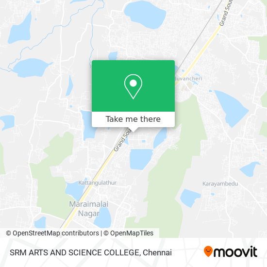 SRM ARTS AND SCIENCE COLLEGE map