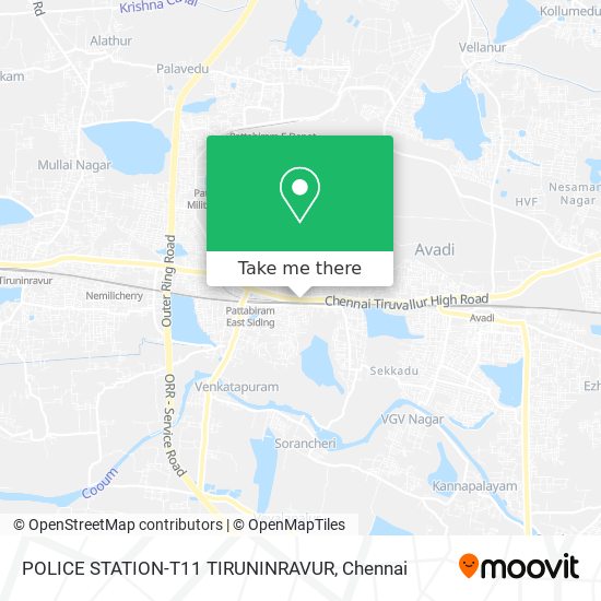 POLICE STATION-T11 TIRUNINRAVUR map