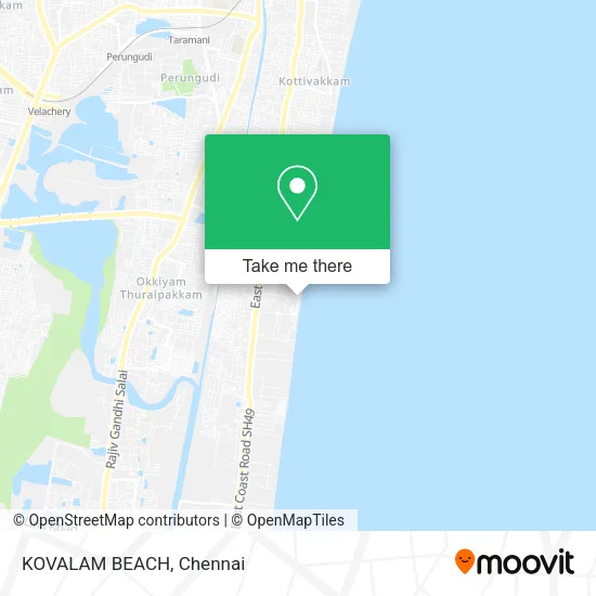 KOVALAM BEACH map
