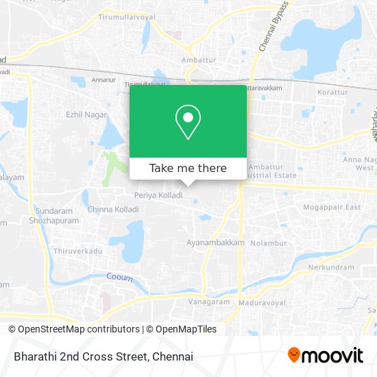 Bharathi 2nd Cross Street map