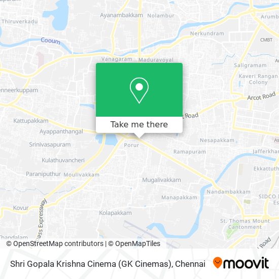 Shri Gopala Krishna Cinema (GK Cinemas) map