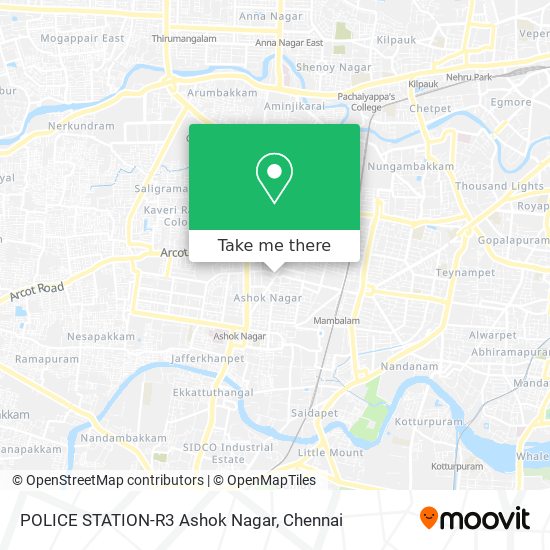 POLICE STATION-R3 Ashok Nagar map