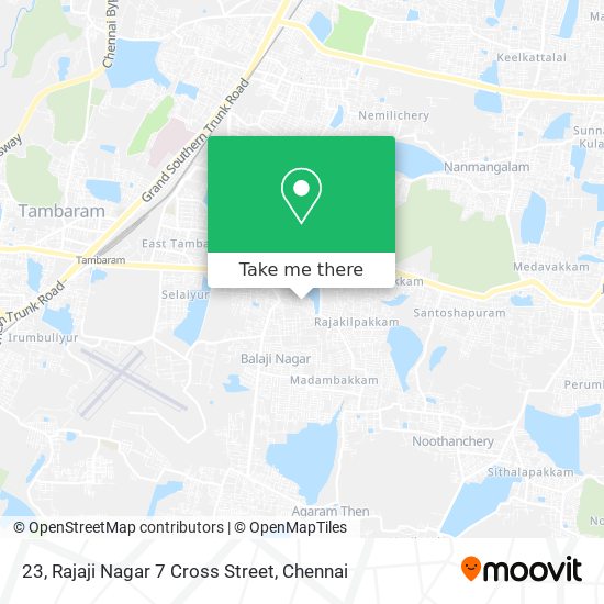 23, Rajaji Nagar 7 Cross Street map