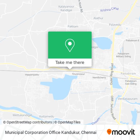 Municipal Corporation Office Kandukur map