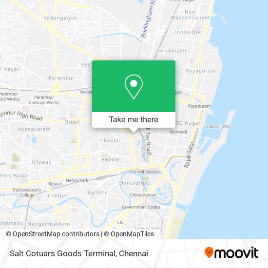 Salt Cotuars Goods Terminal map
