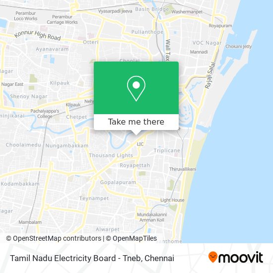 Tamil Nadu Electricity Board - Tneb map